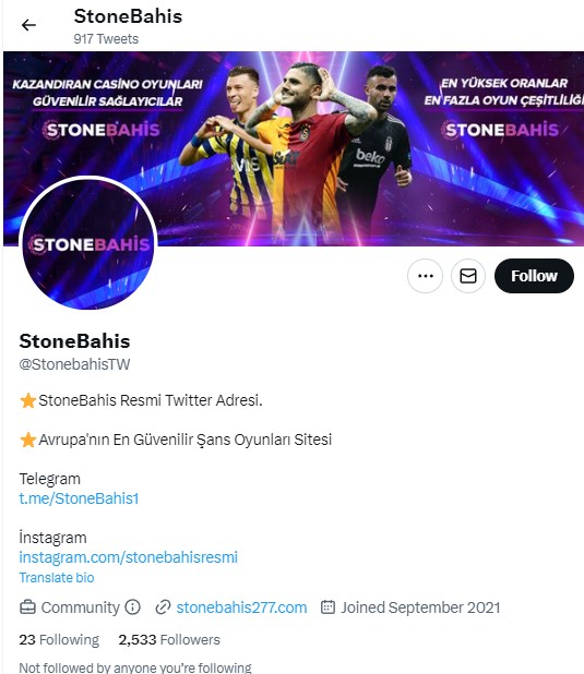 Stonebahis Twitter